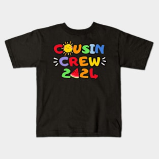 Cousin Crew 2024 Summer Vacation Beach Family Trips Matching Kids T-Shirt